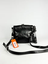 Karen Millen Black Leather Cross Body Bag NWT