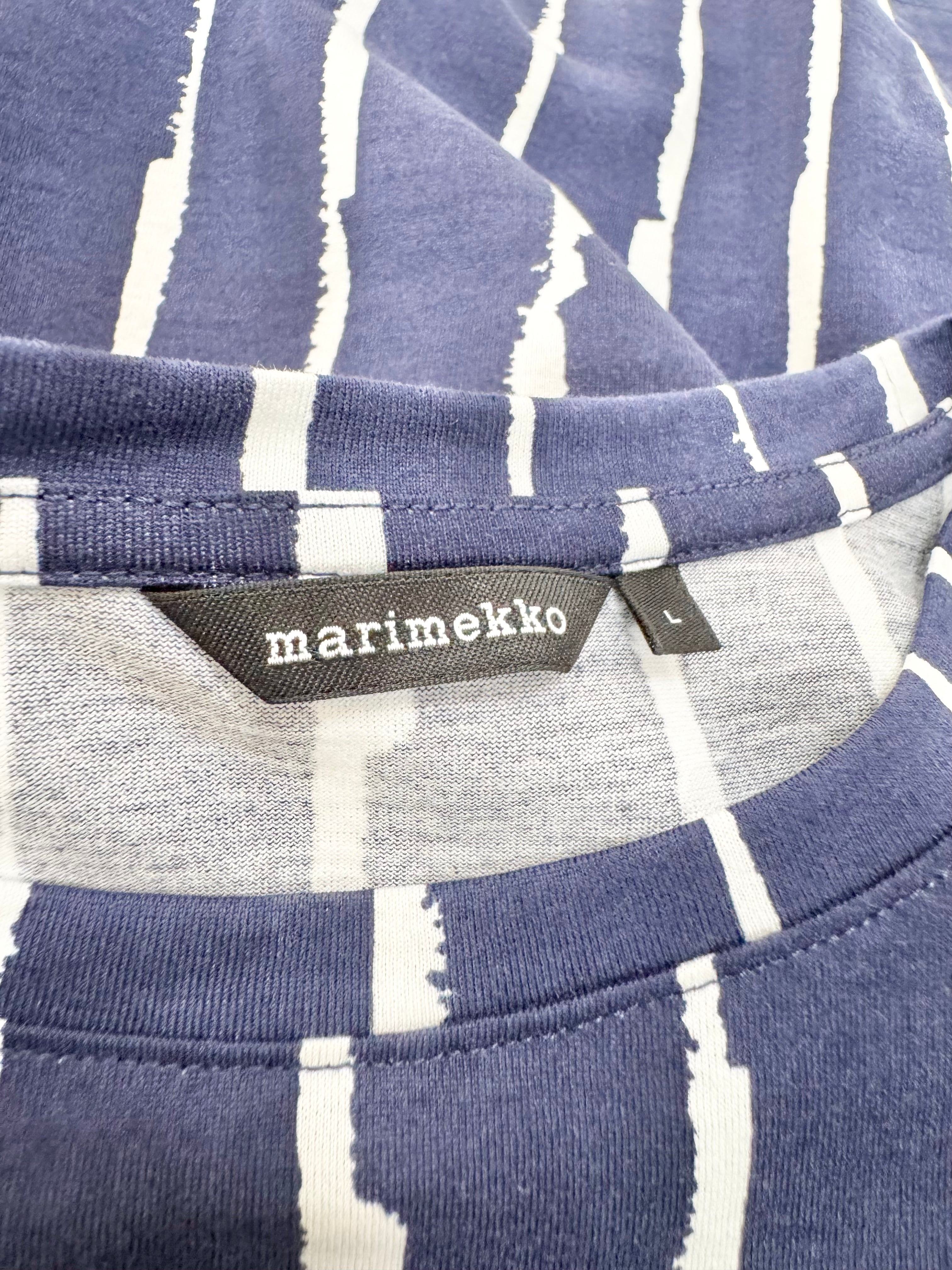 Marimekko Blue & White T-Shirt - AU12