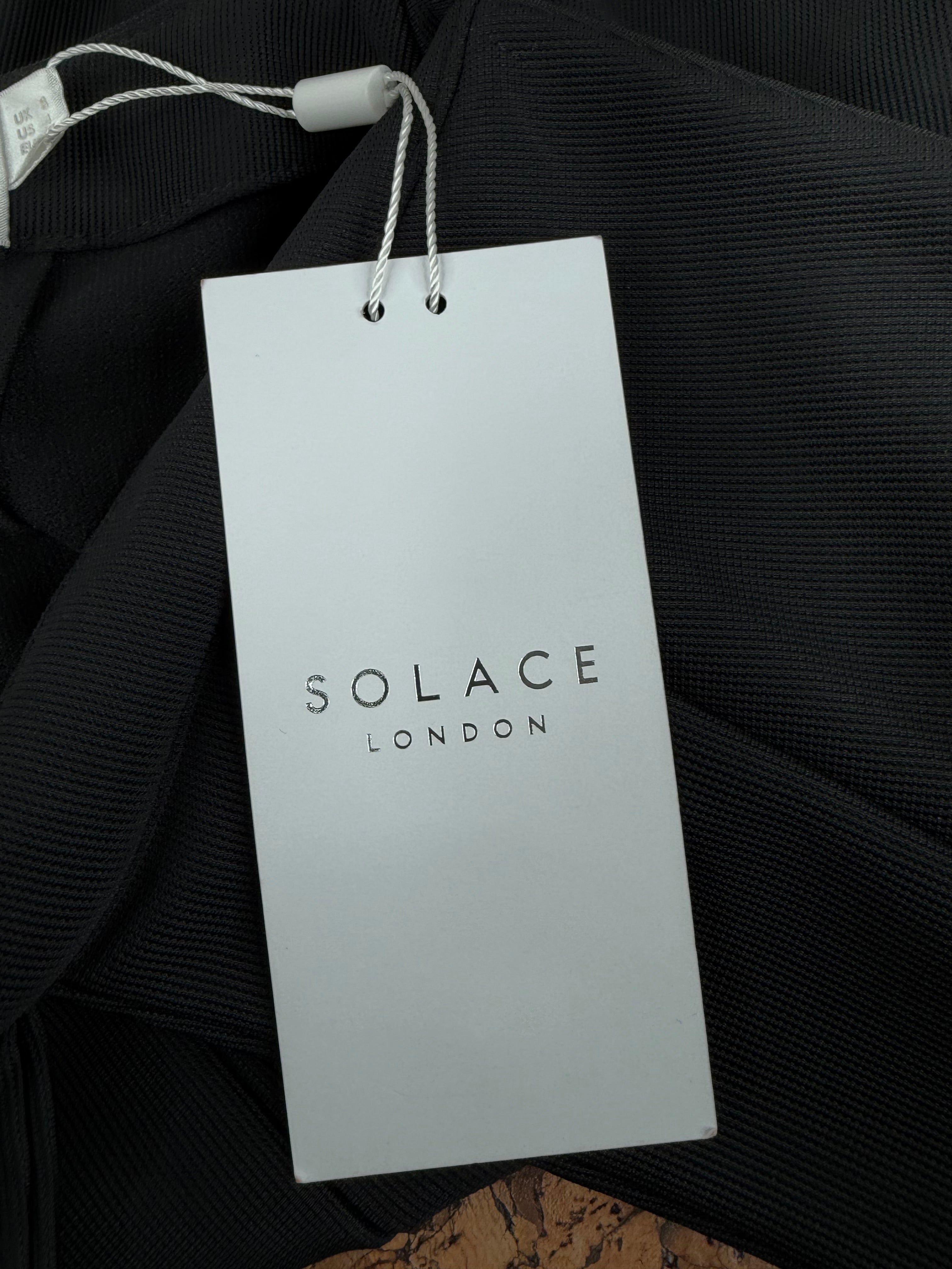 Solace Black Halter Neck Dress NWT - AU8