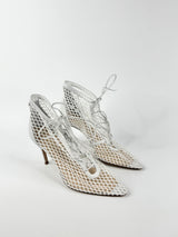 Scanlan Theodore White Mesh Booties NWT - EU41