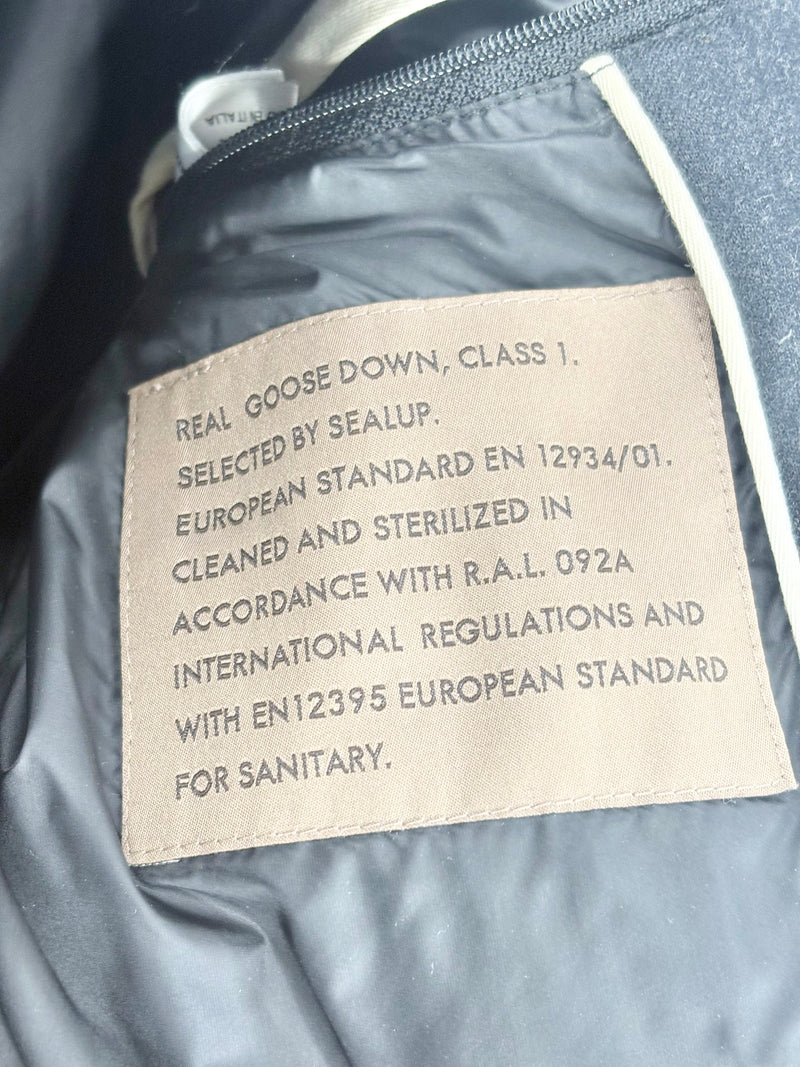 Sealup 1935 Charcoal Quilted Wool Jacket - Size L