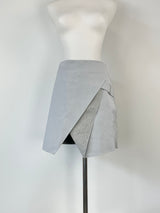 Dion Lee Stone Grey Layered Mini Skirt - AU10