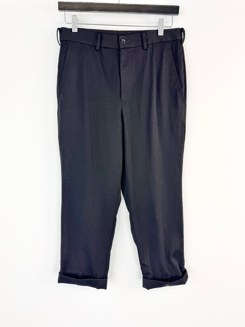 Black Comme des Garçons Wool Slacks - L