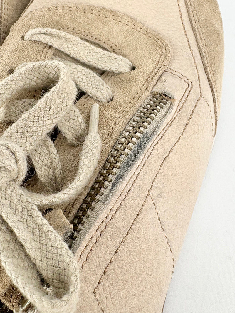 Paul Green Tan Suede & Animal-Print Sneakers - EU42