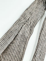 Giorgio Armani Taupe & Black Silk Patterned Tie