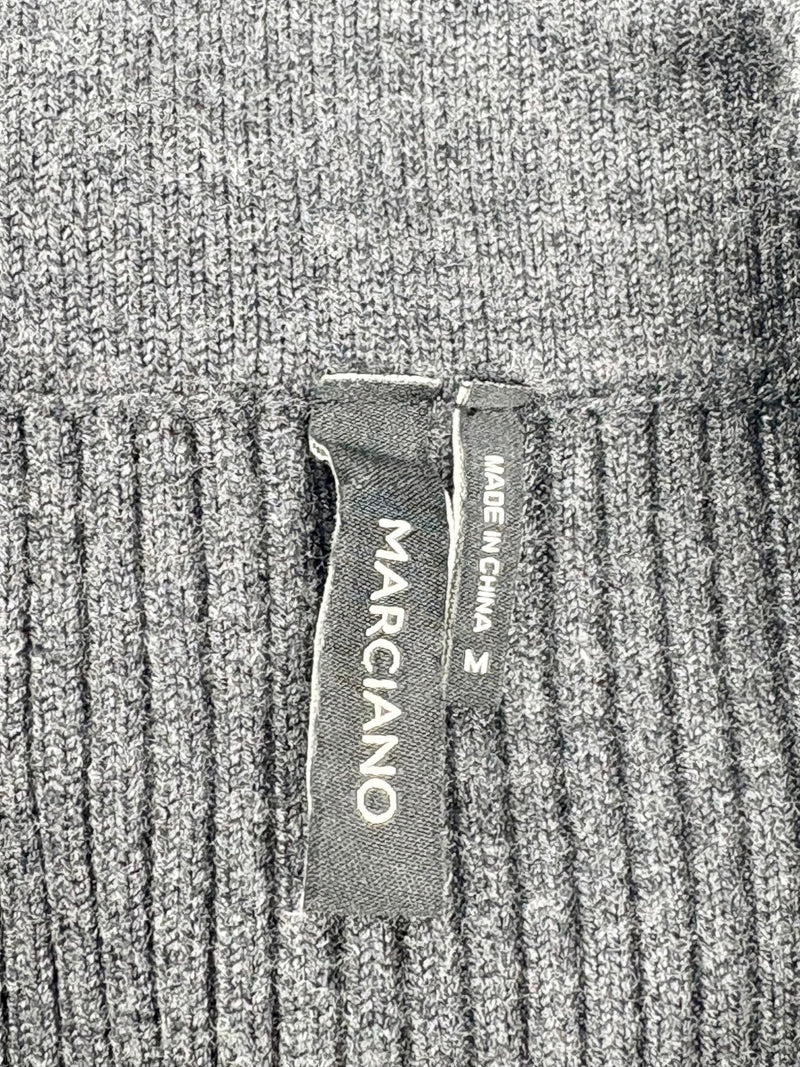 Marciano by Guess Charcoal Rib-Knit Asymmetric Skirt - AU8