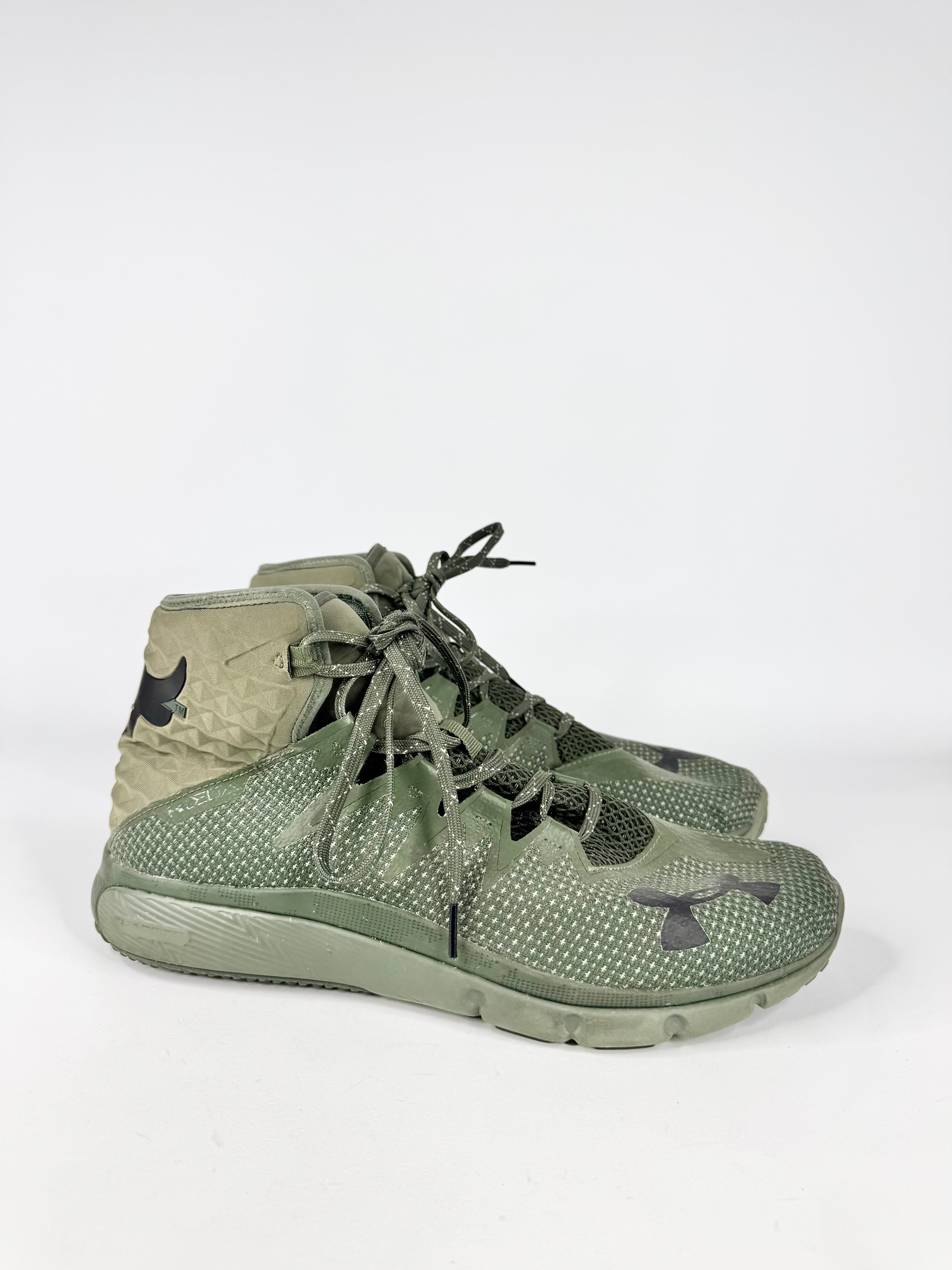 Under Armour 'Project Rock Delta' Khaki High Top Sneakers - EU46