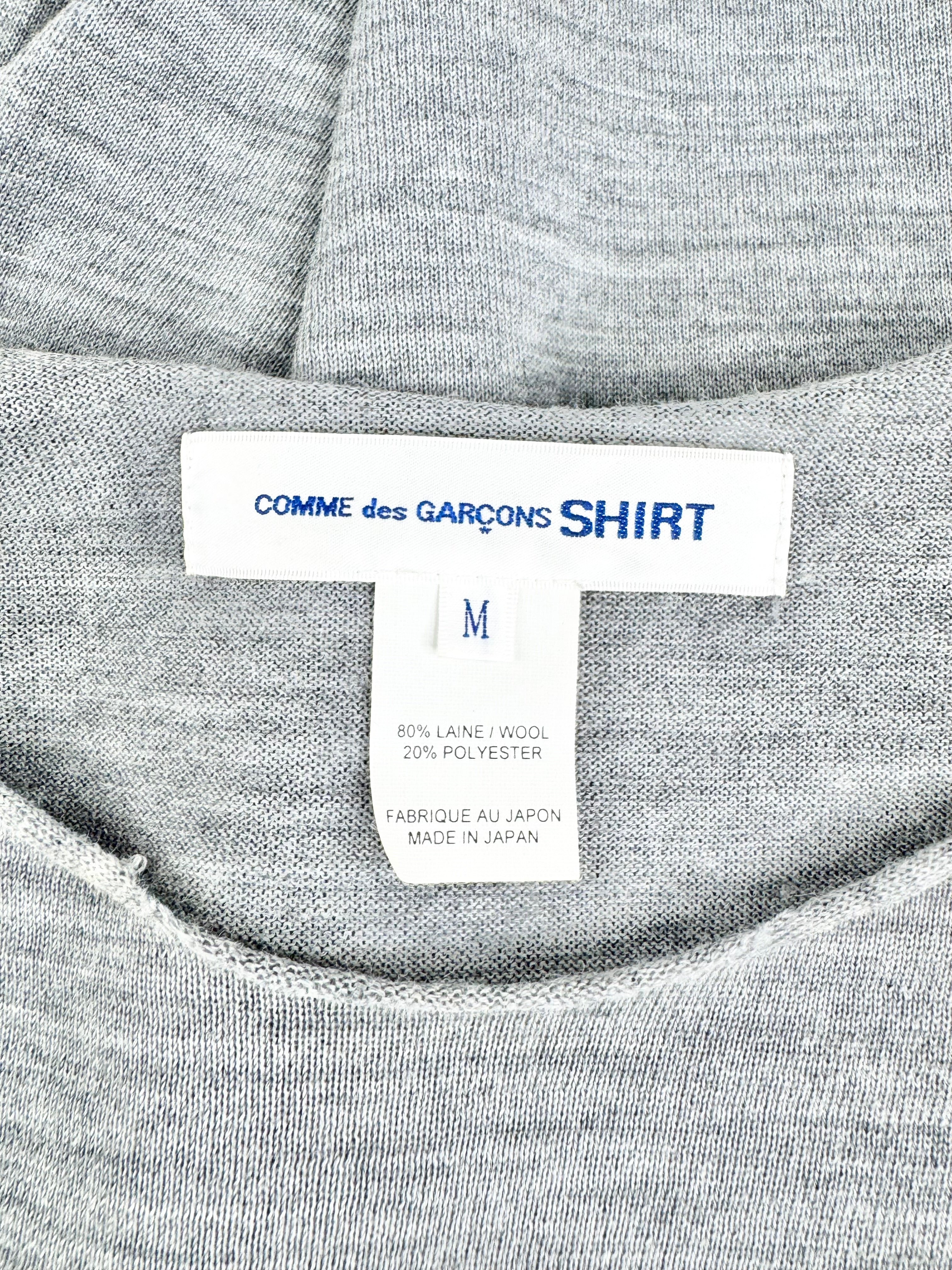 Comme des Garçons Grey Fluro Trim Top - M