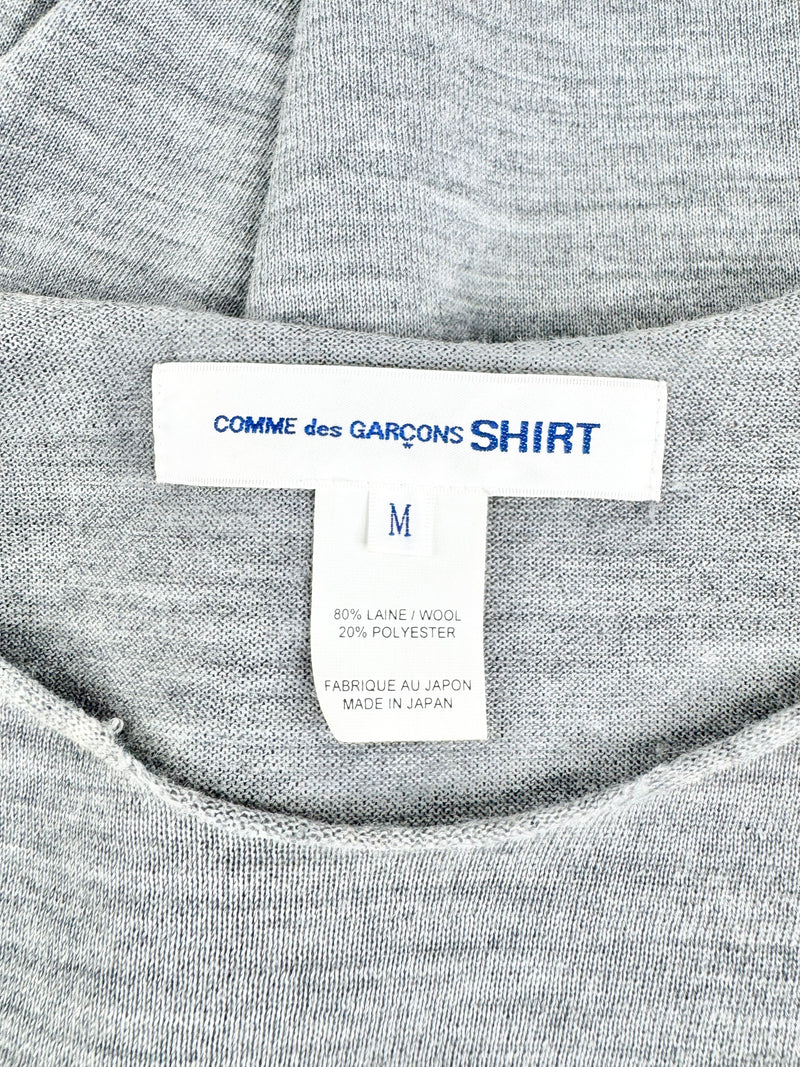 Comme des Garçons Grey Fluro Trim Top - M