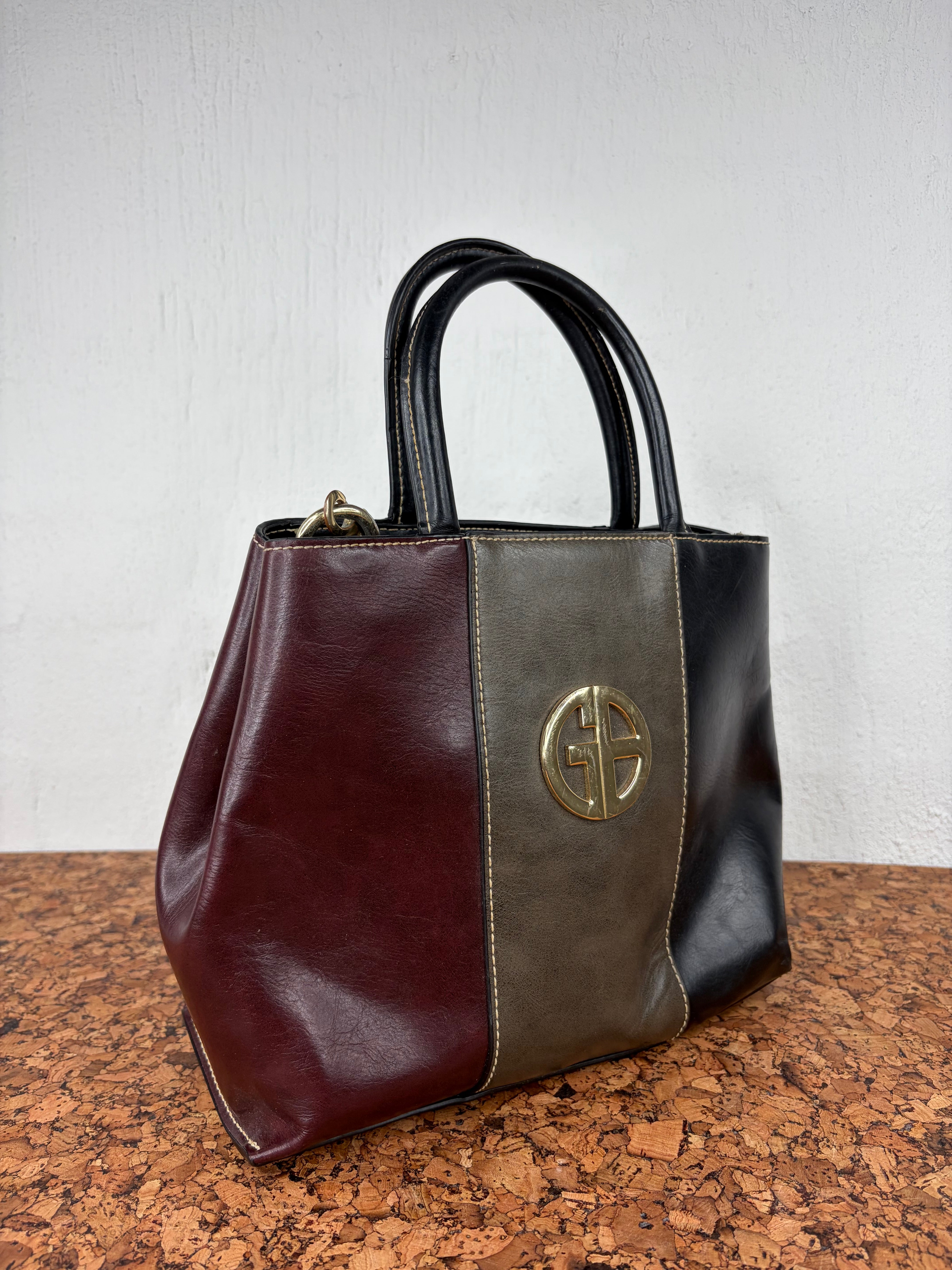 Gianibernini Vintage Tricolour Handbag