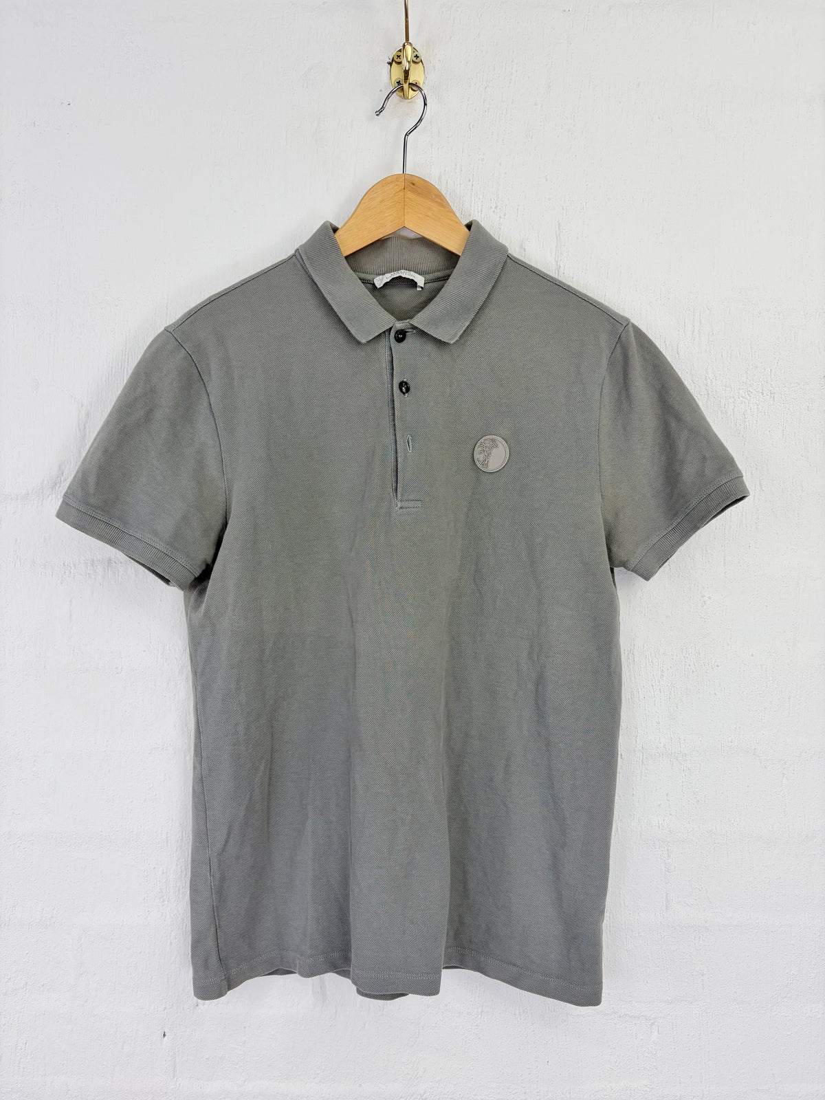 Versace Collection Ash Grey Polo Top - S