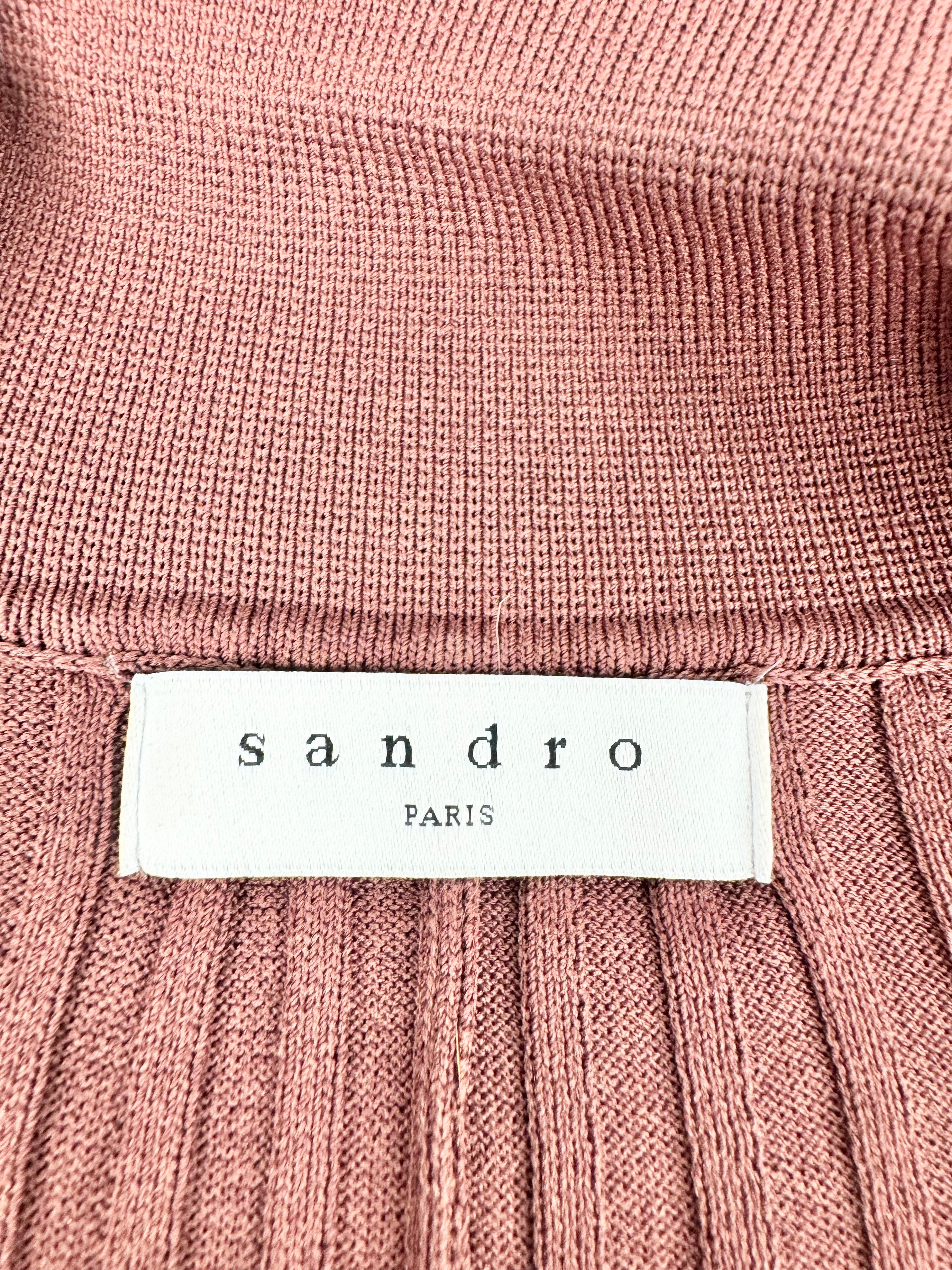 Sandro Sienna Pleated Knitwear Maxi Dress - AU6/8