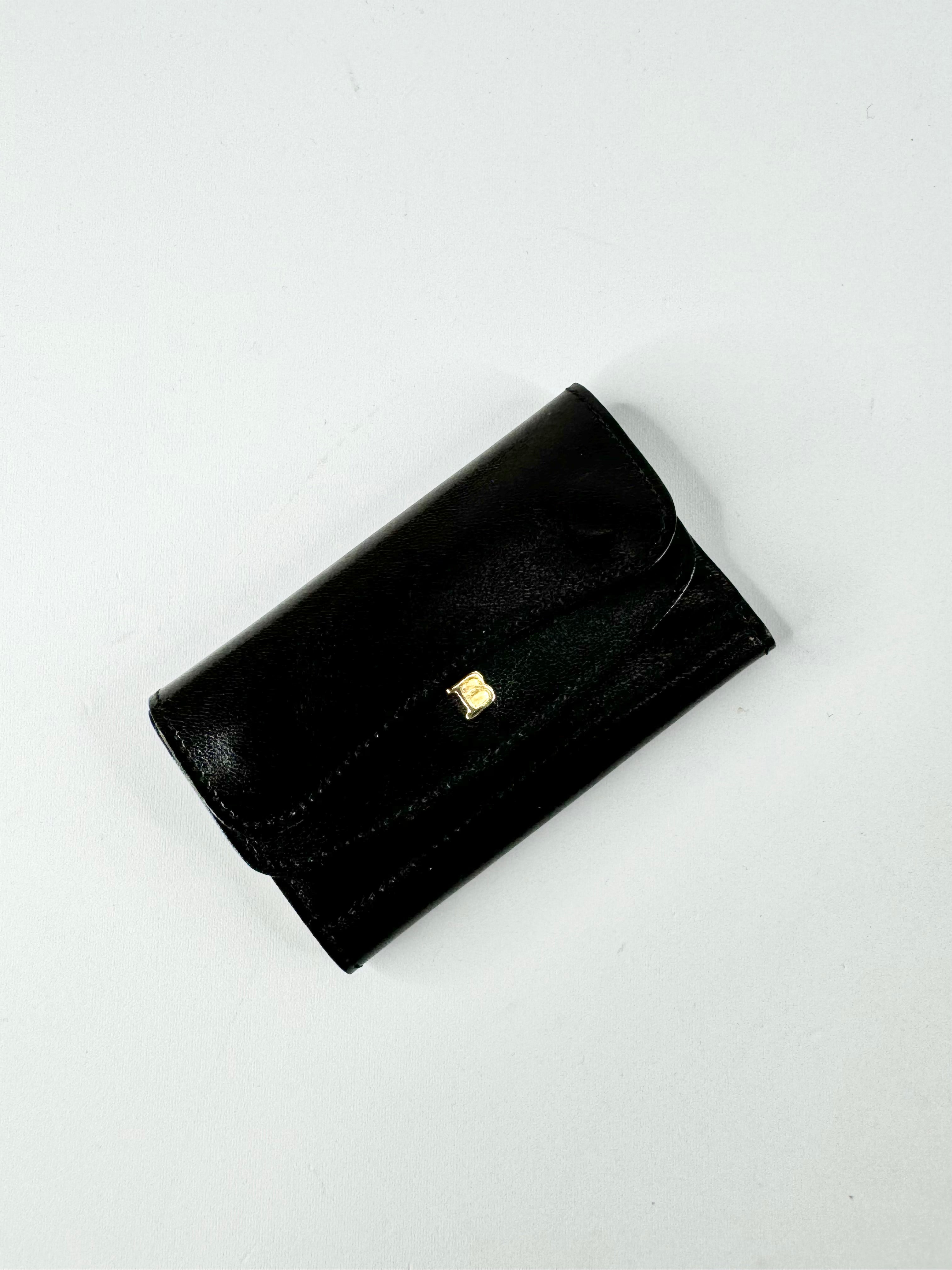 Bally Black Leather Key Holder