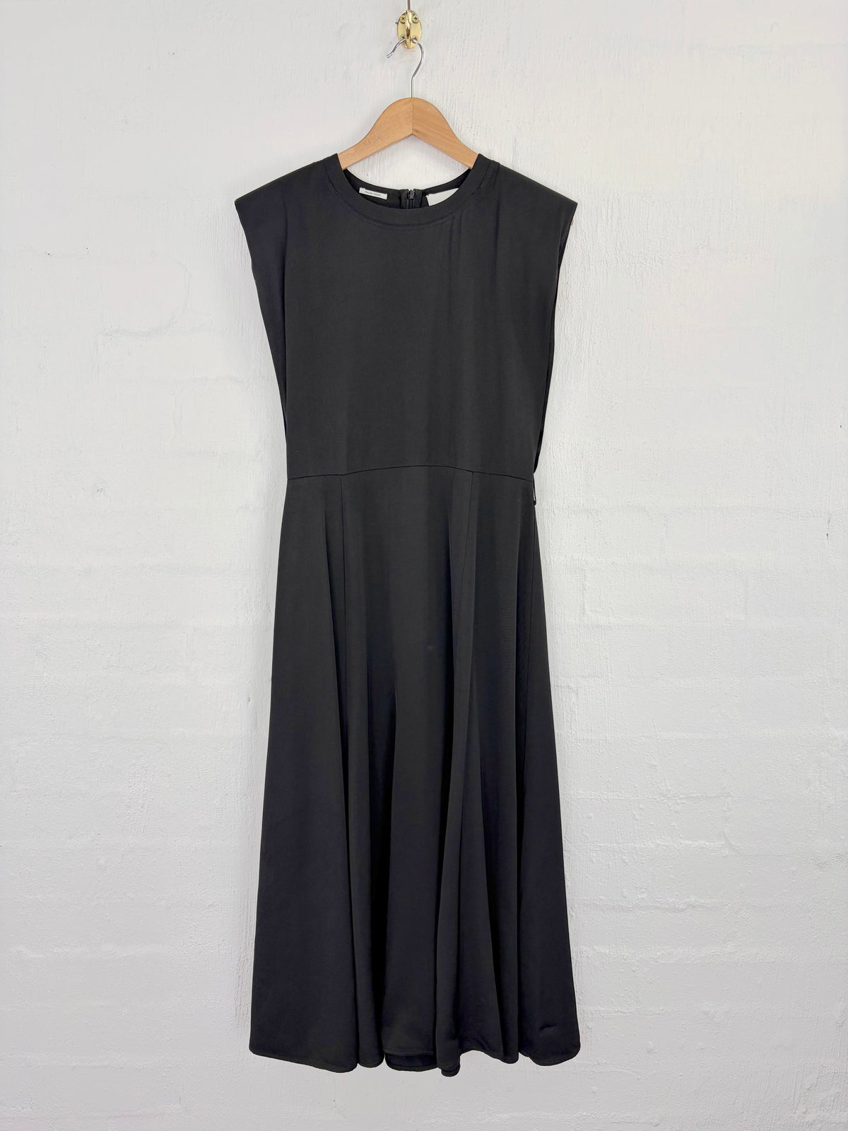 Les Coyotes de Paris Black Cap Sleeve Maxi Dress - AU8/10