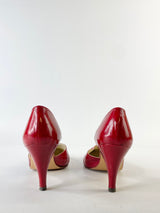 Vintage Red Stilettos Contrast Stilettos - EU38