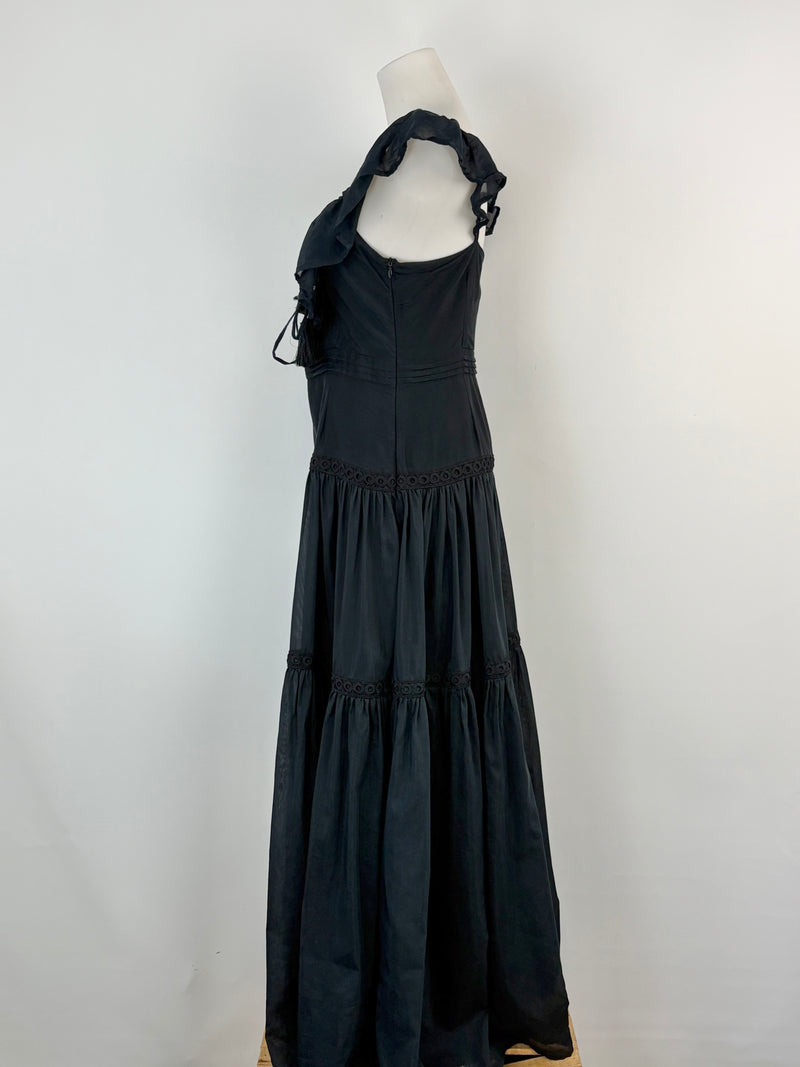 Suboo Black Layered Maxi Dress - AU8