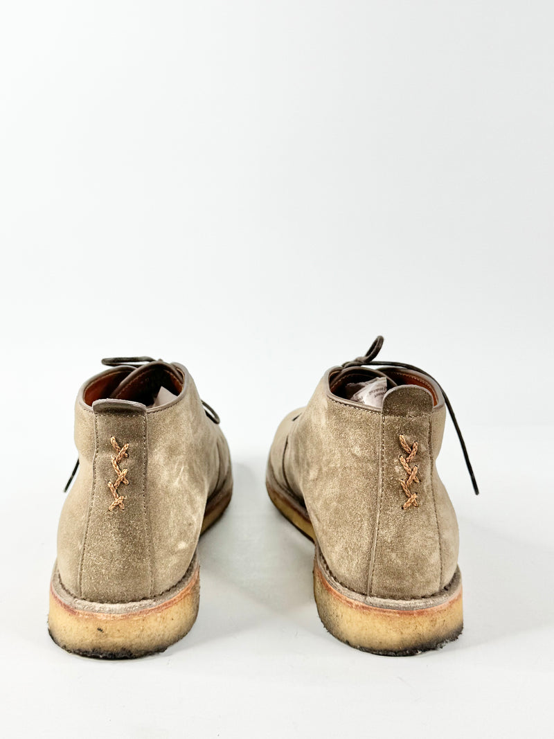 Zegna Suede Geige Lace Up Shoes - US8.5