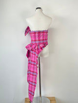 Sass & Bide Pink 'Check Me Up' Tiered Top - AU10