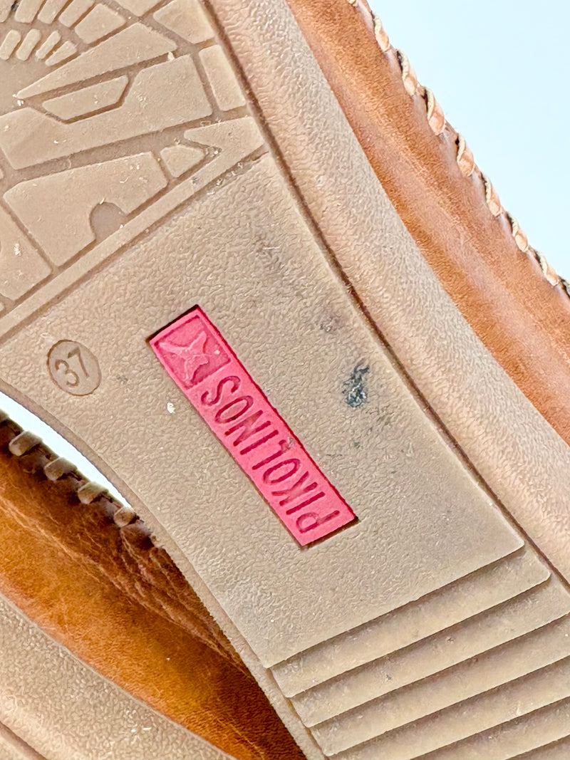 Pikolinos Brandy Leather 'Cadaques' Sandals - EU37