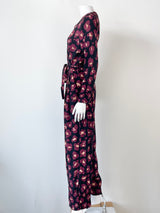 Gorman Black with Floral Print Jumpsuit - AU8