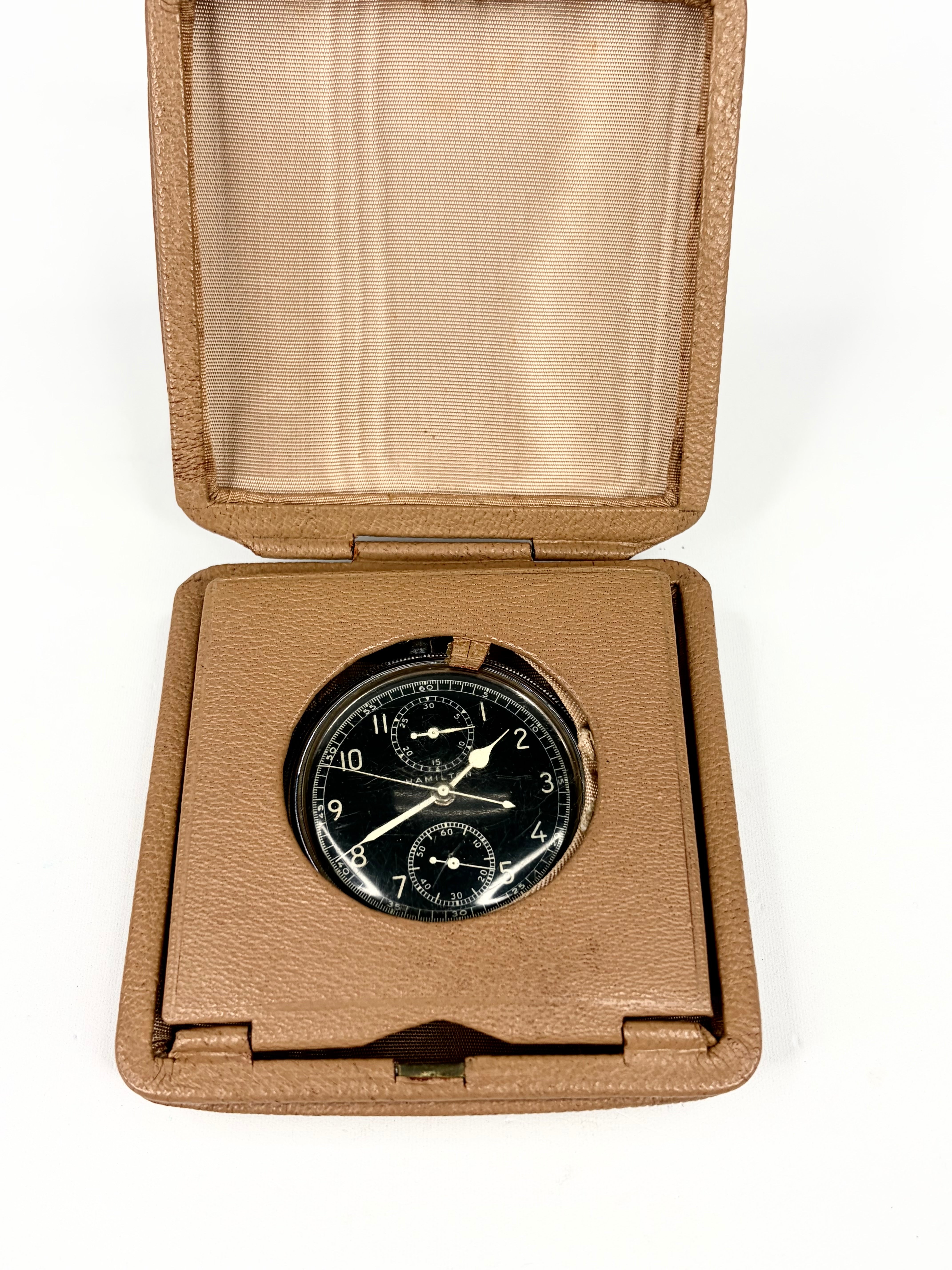 Vintage Hamilton Model 23 Military Chronograph Pocket Watch