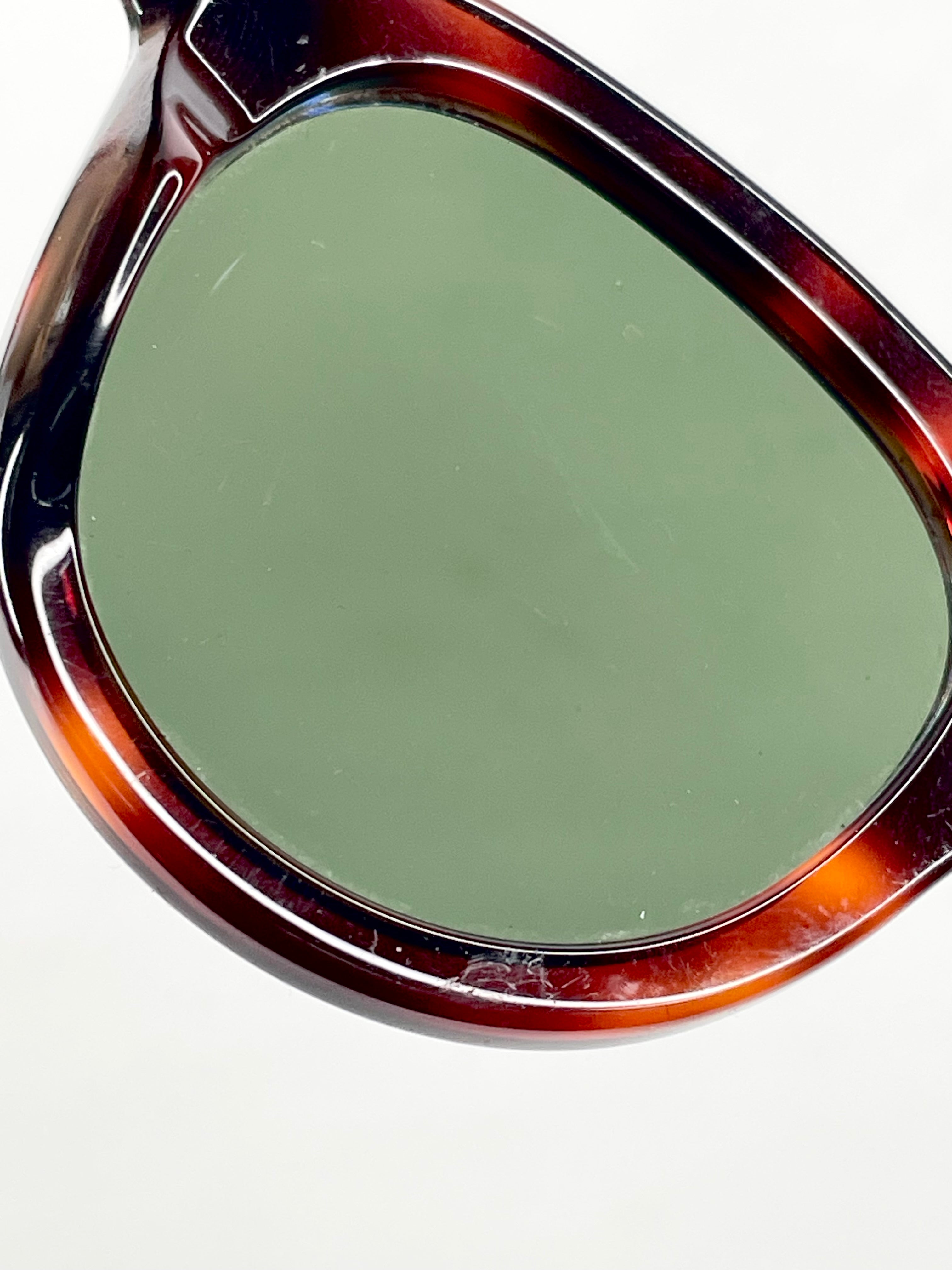 Cèline Shiny Havana/Smoke Mineral Lens Cat-Eye Sunglasses