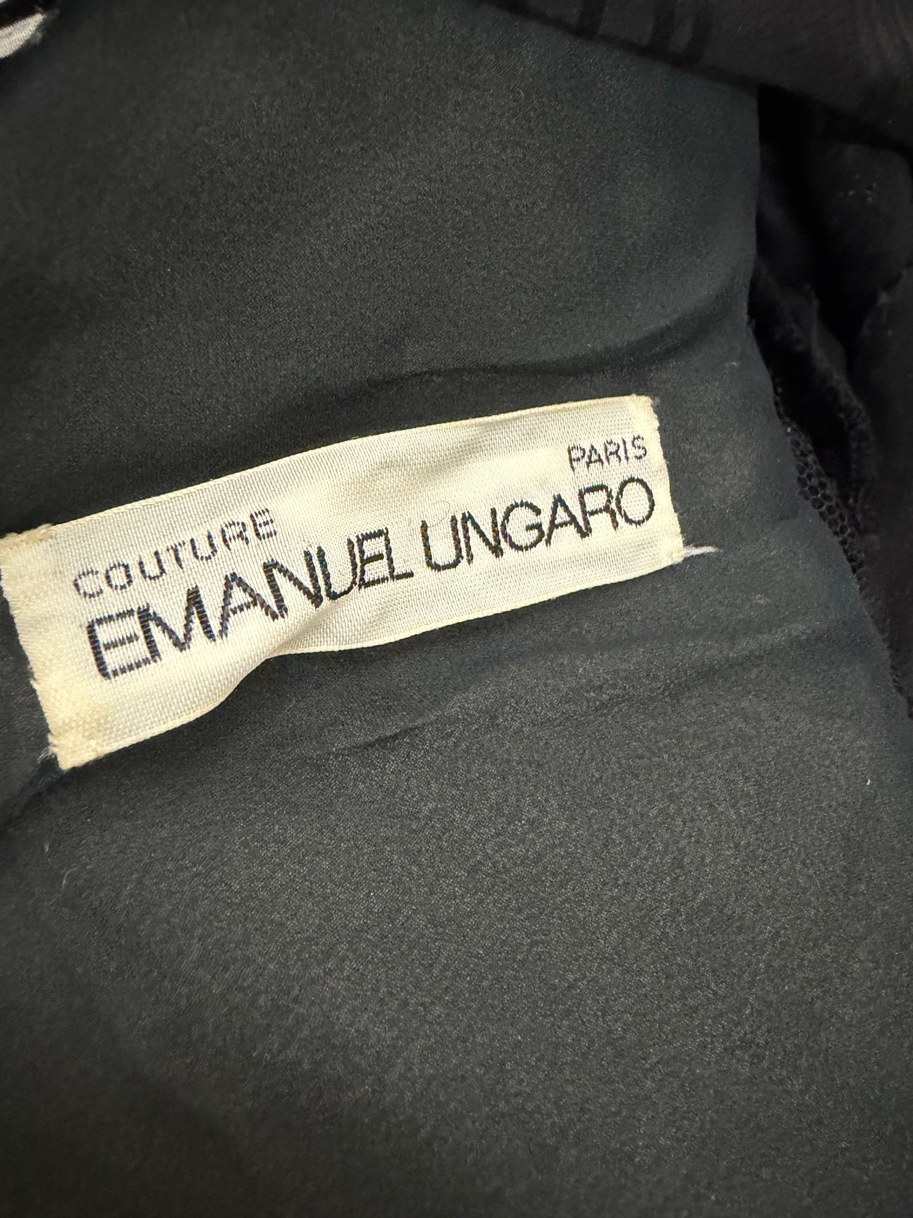 Emmanuel Ungaro Black Cocktail Dress