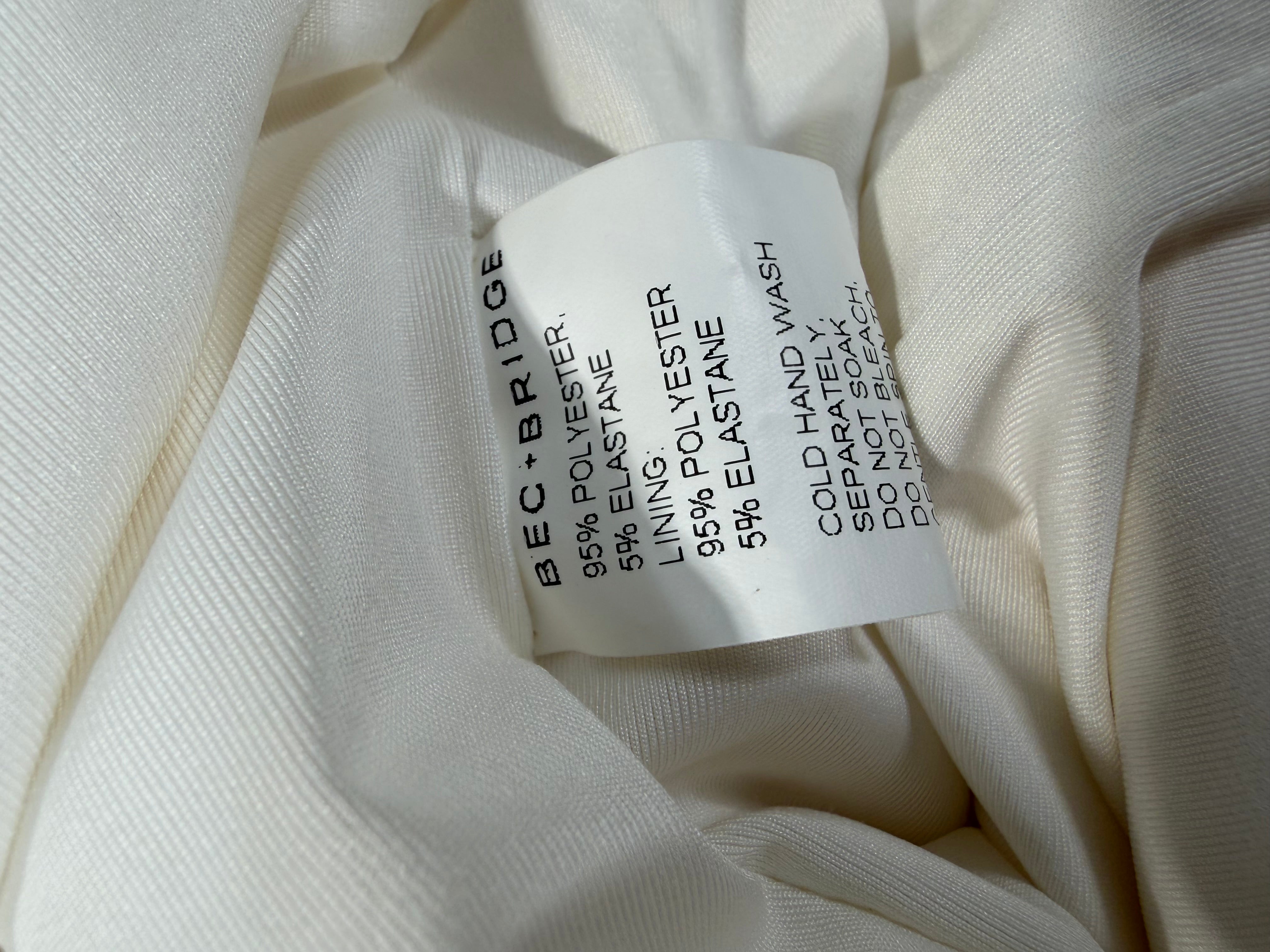 Bec + Bridge Cream Bodycon Dress - AU6