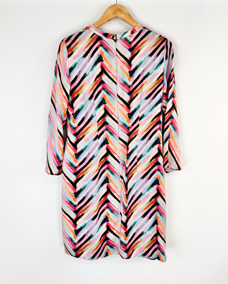Boss by Hugo Boss Mulicoloured Silk Tunic Dress - AU8