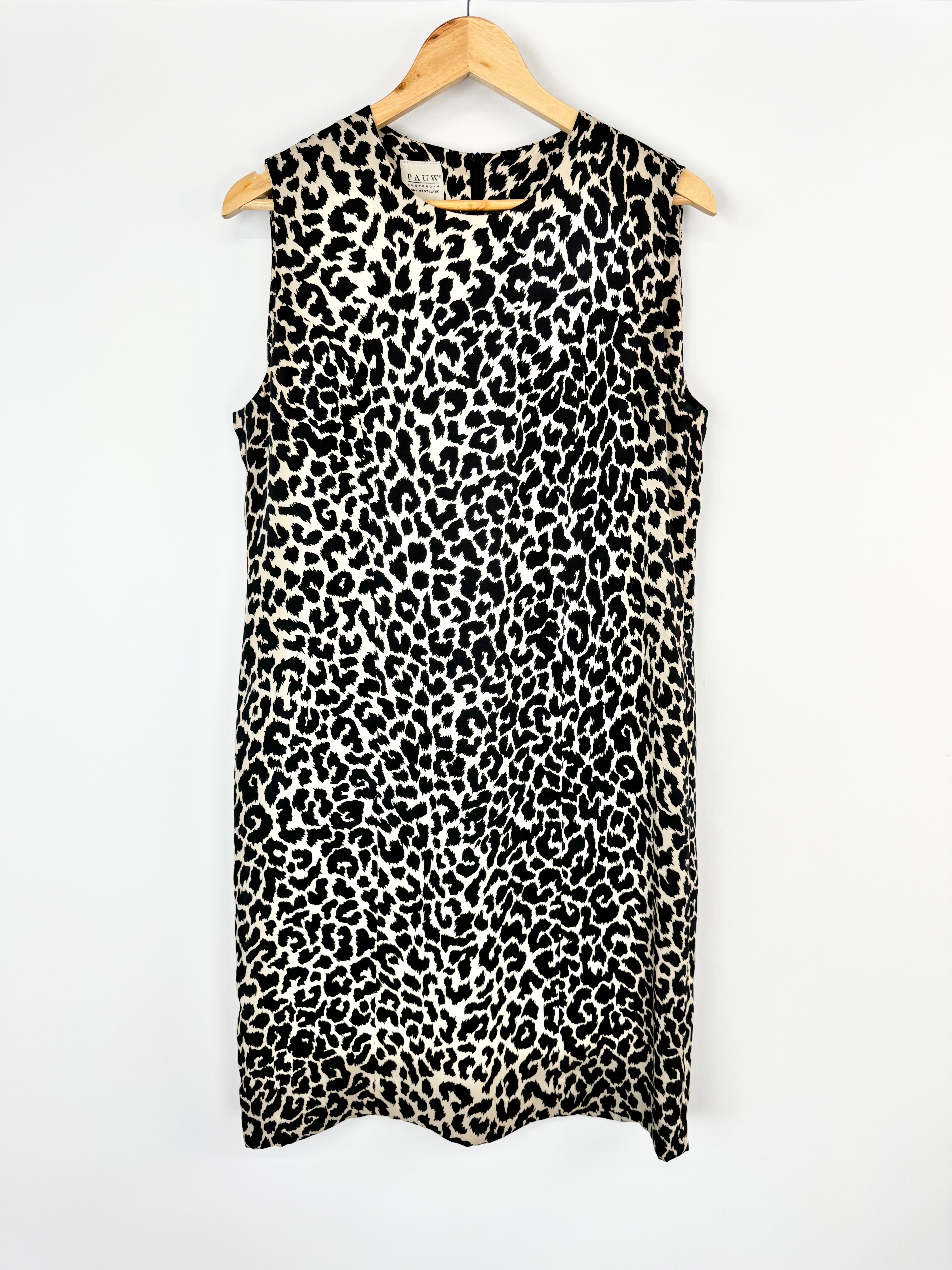 Pauw Amsterdam Leopard Print Shift Dress - AU12/14