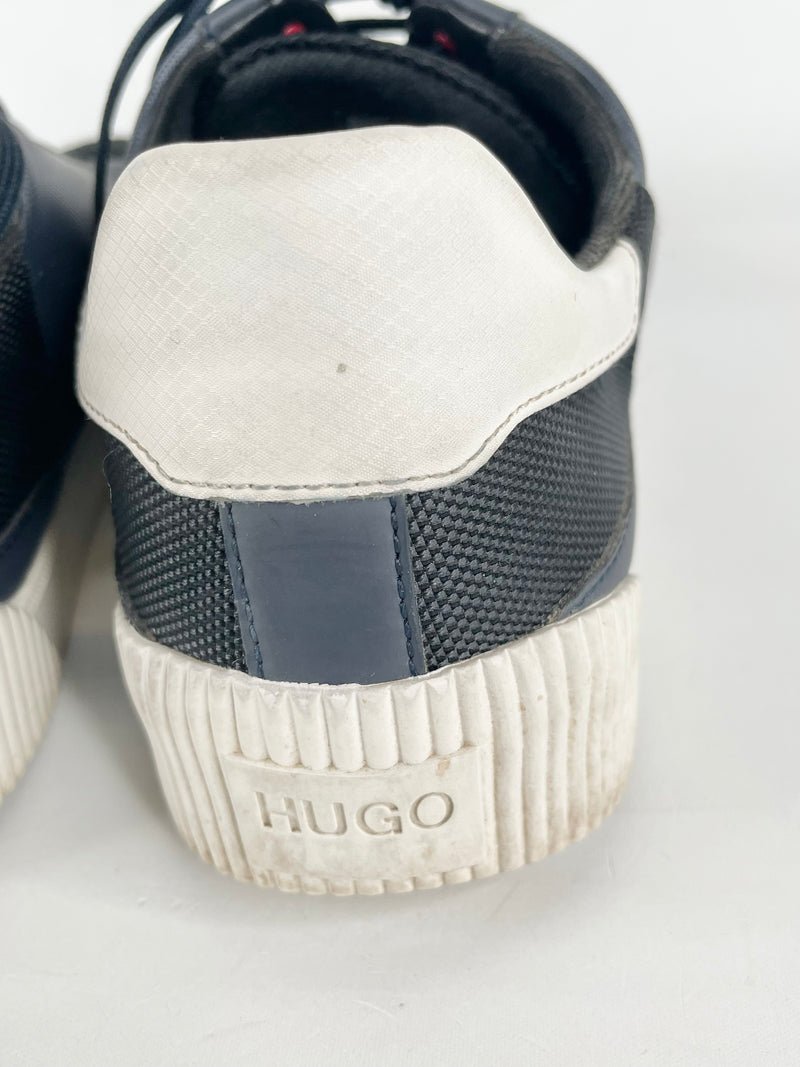 Hugo by Hugo Boss Navy Blue Mesh Sneakers - EU44