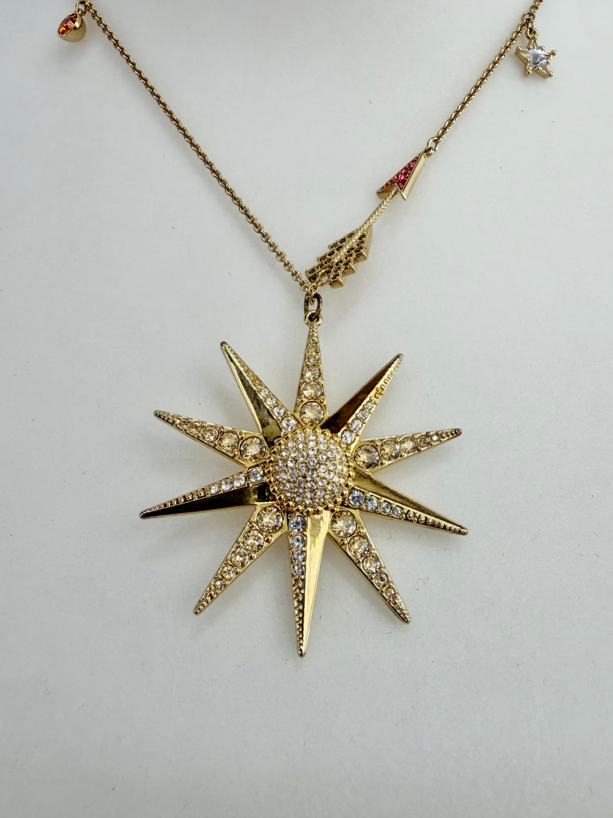 Swarovski Lucky Goddess Asymmetrical Earrings & Necklace Set