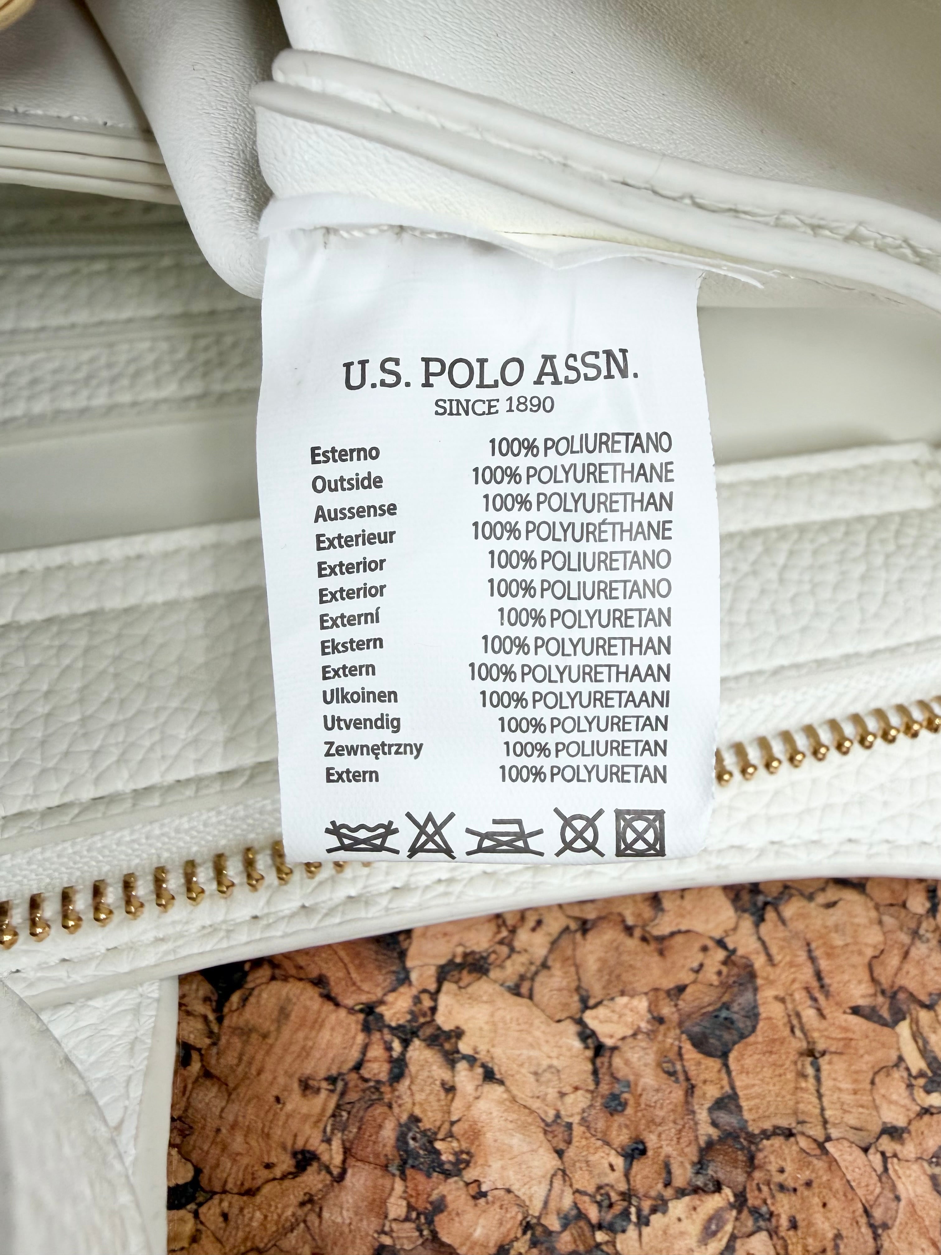 U.S. Polo Assn. White Shoulder Bag NWT