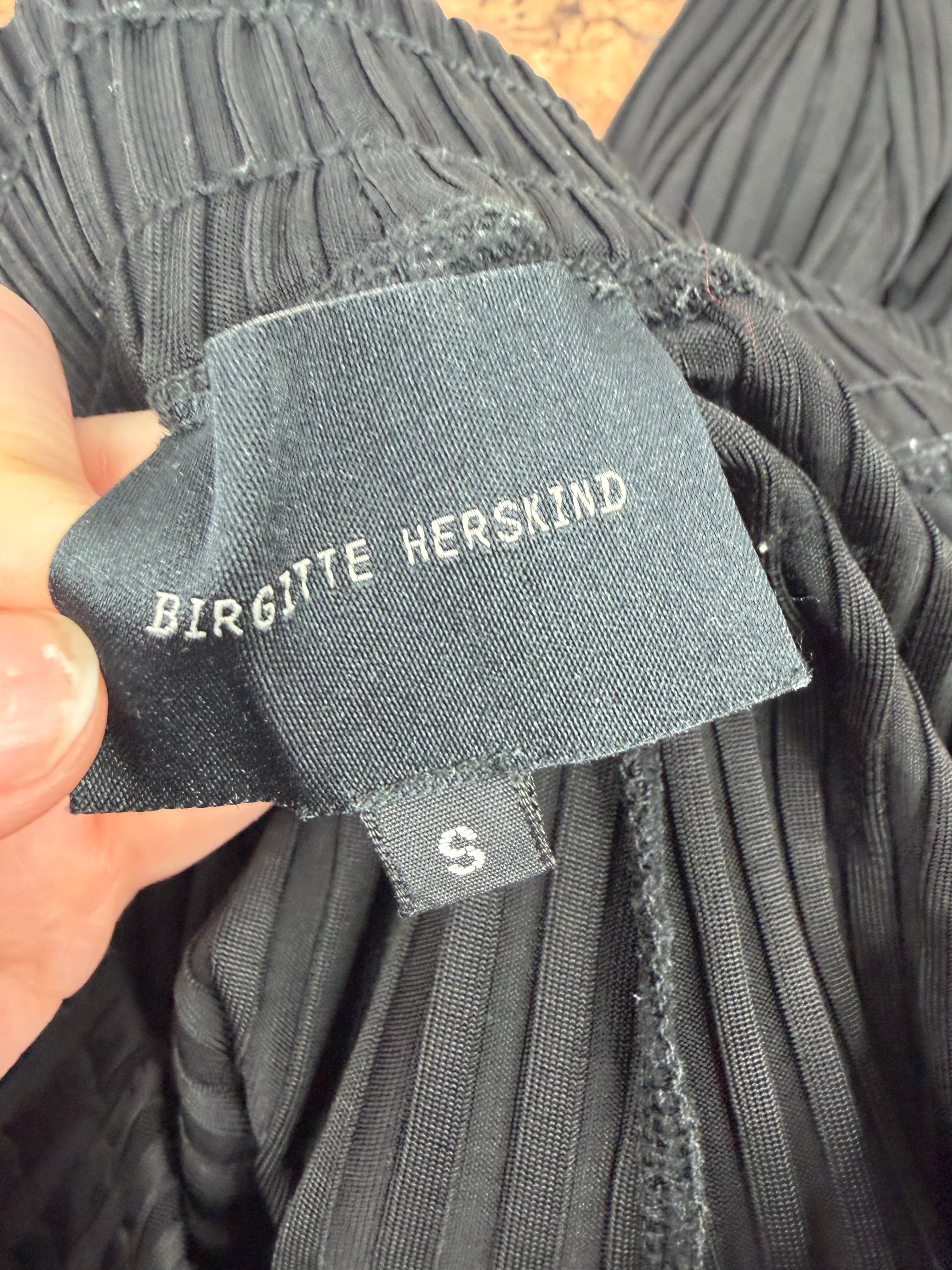 Birgitte Herskind Black Ribbed Stretch Pant - AU8