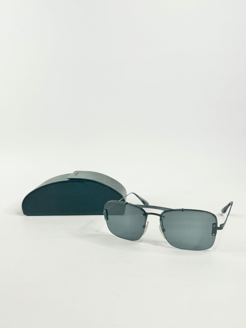 Prada Black Square Lens Sunglasses