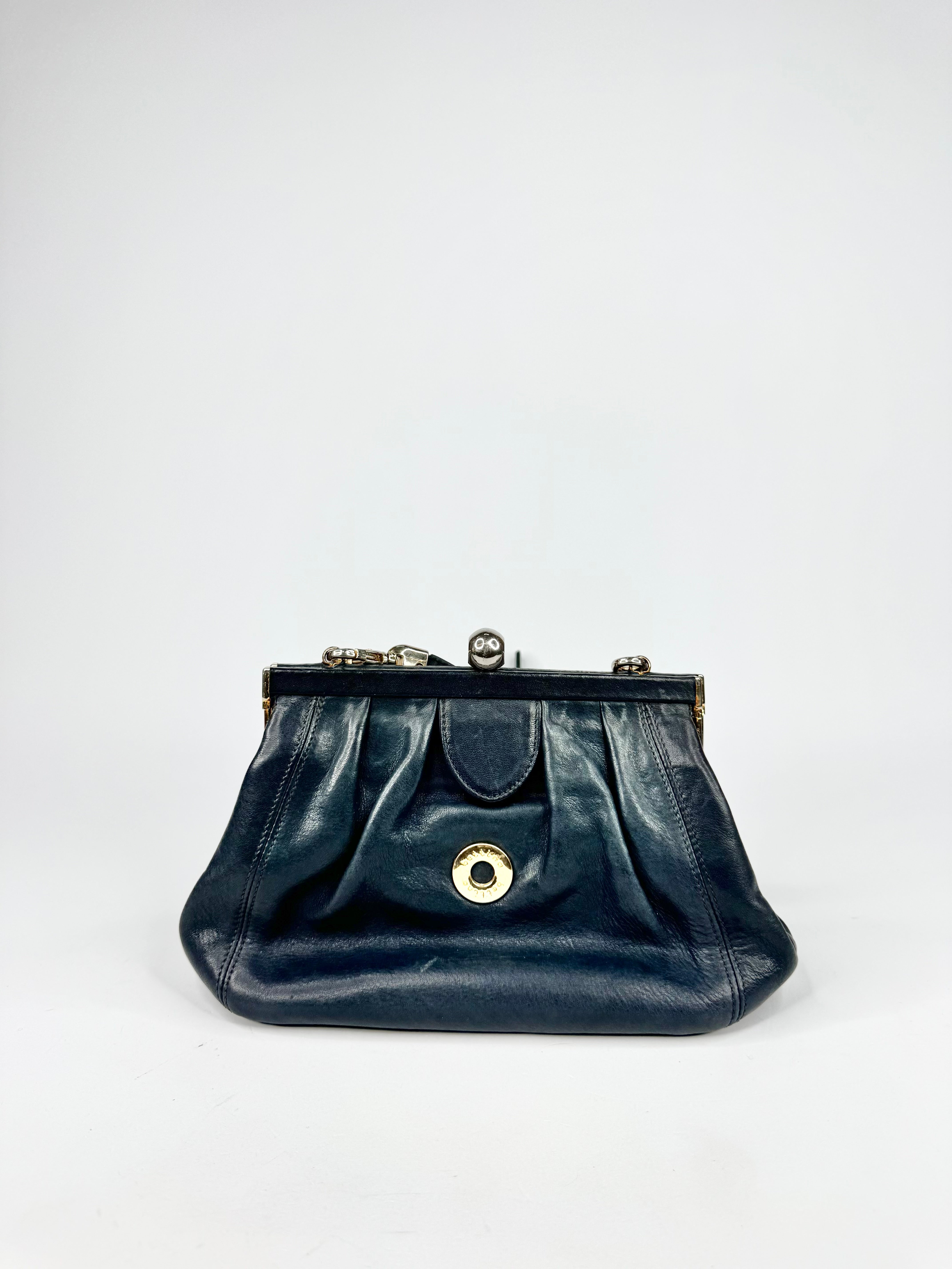 Bettina Midnight Blue Leather Cross Body Purse Purse