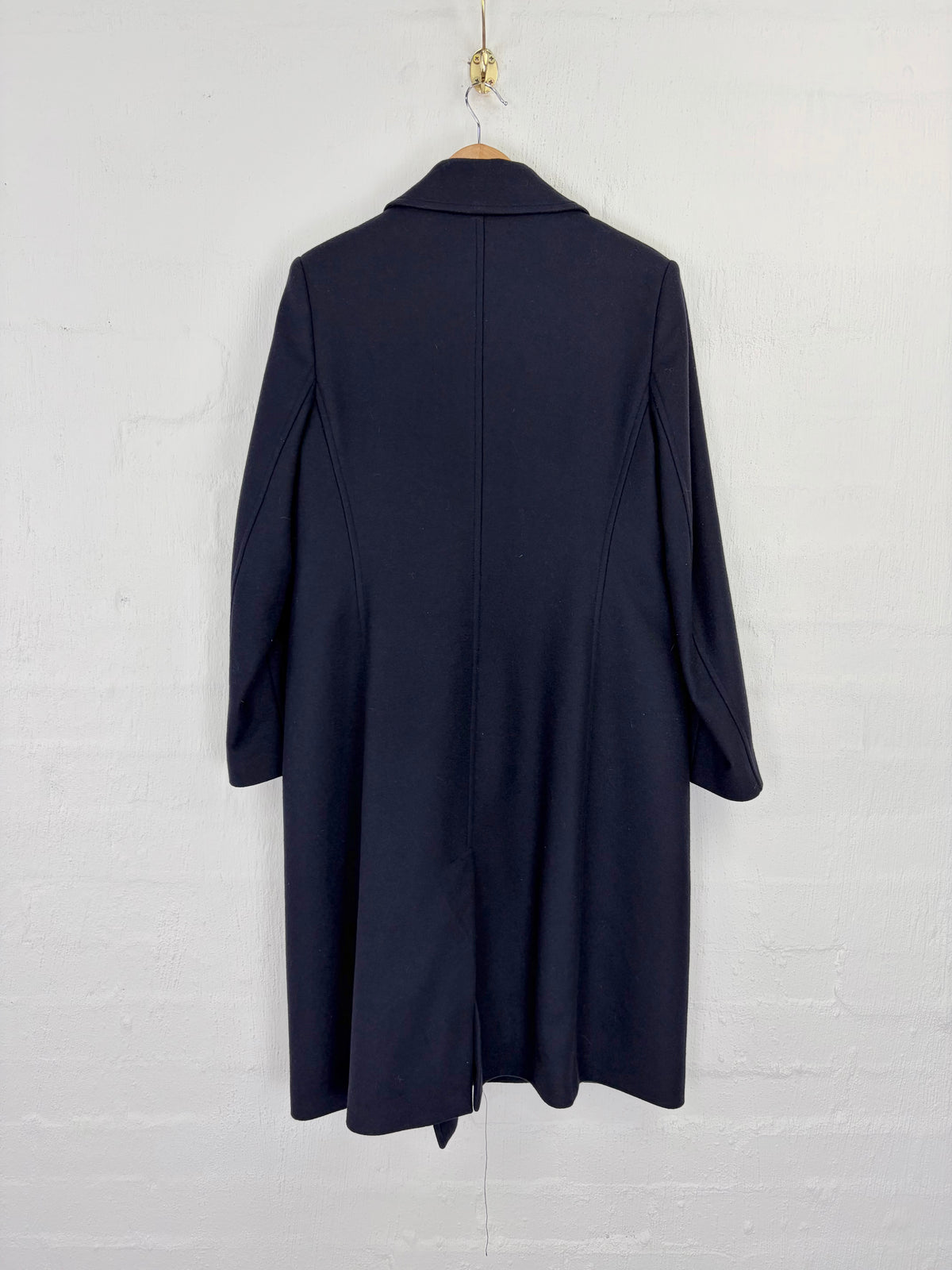 Allora Deep Blue Wool & Cashmere Blend Trench Coat - AU12