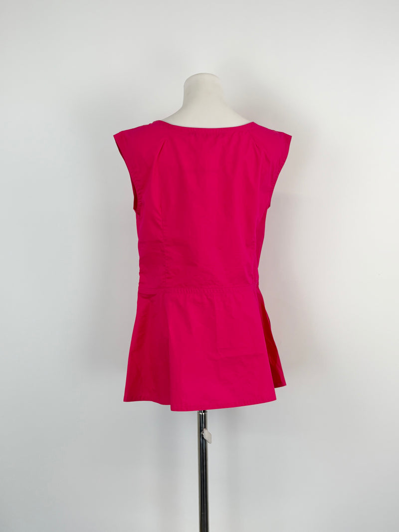 Sofie D'Hoore Raspberry 'Benedict' Peplum Top - AU10