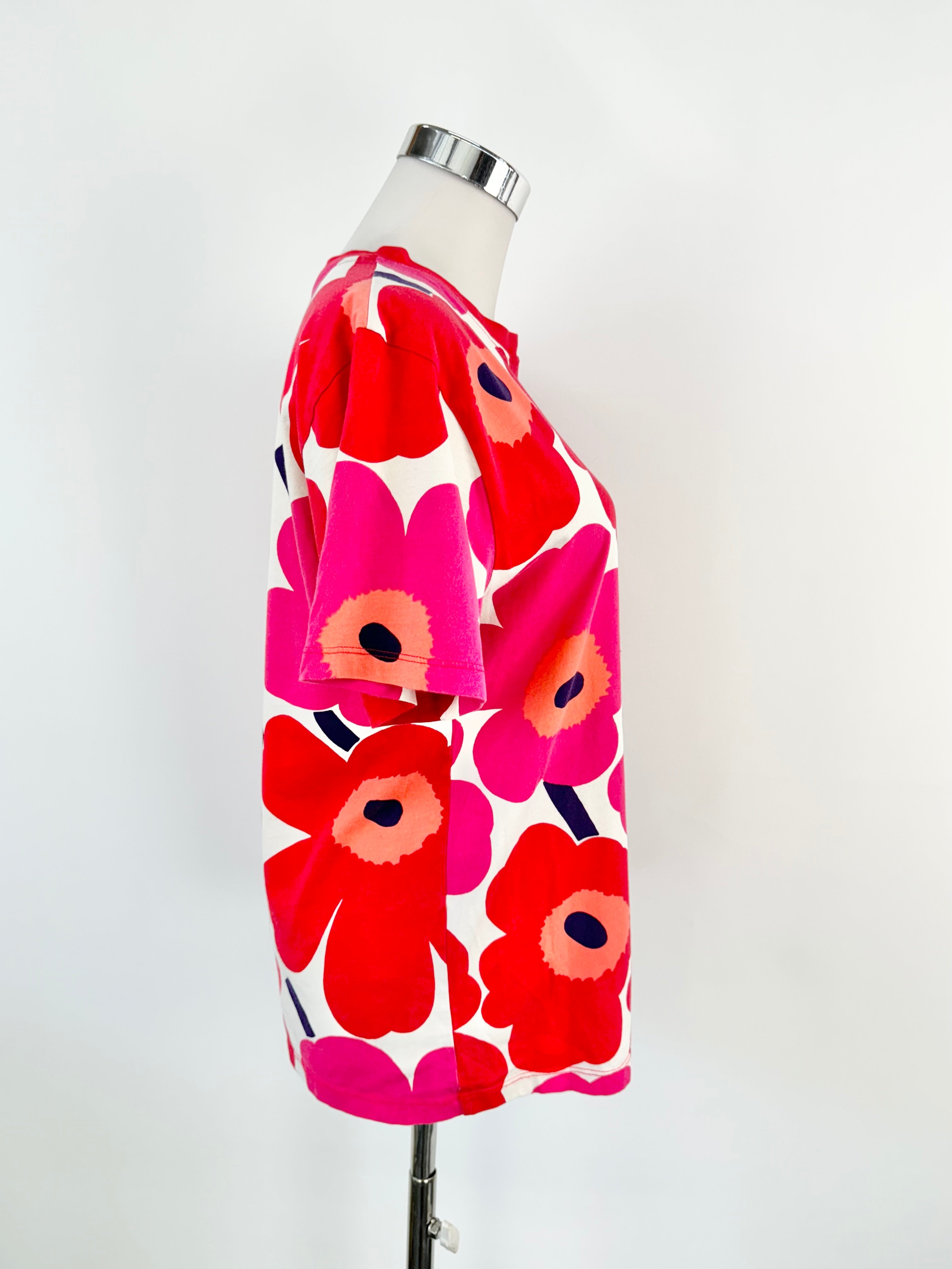 Marimekko Unikko Poppy Pattern T-Shirt - AU8/10