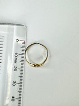 9ct Gold Engraved Childs Signet Ring