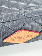 MZ Wallace Black Quilted Metro 13" Commuter Laptop Bag