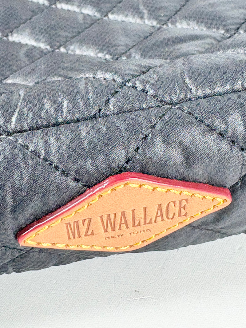 MZ Wallace Black Quilted Metro 13" Commuter Laptop Bag