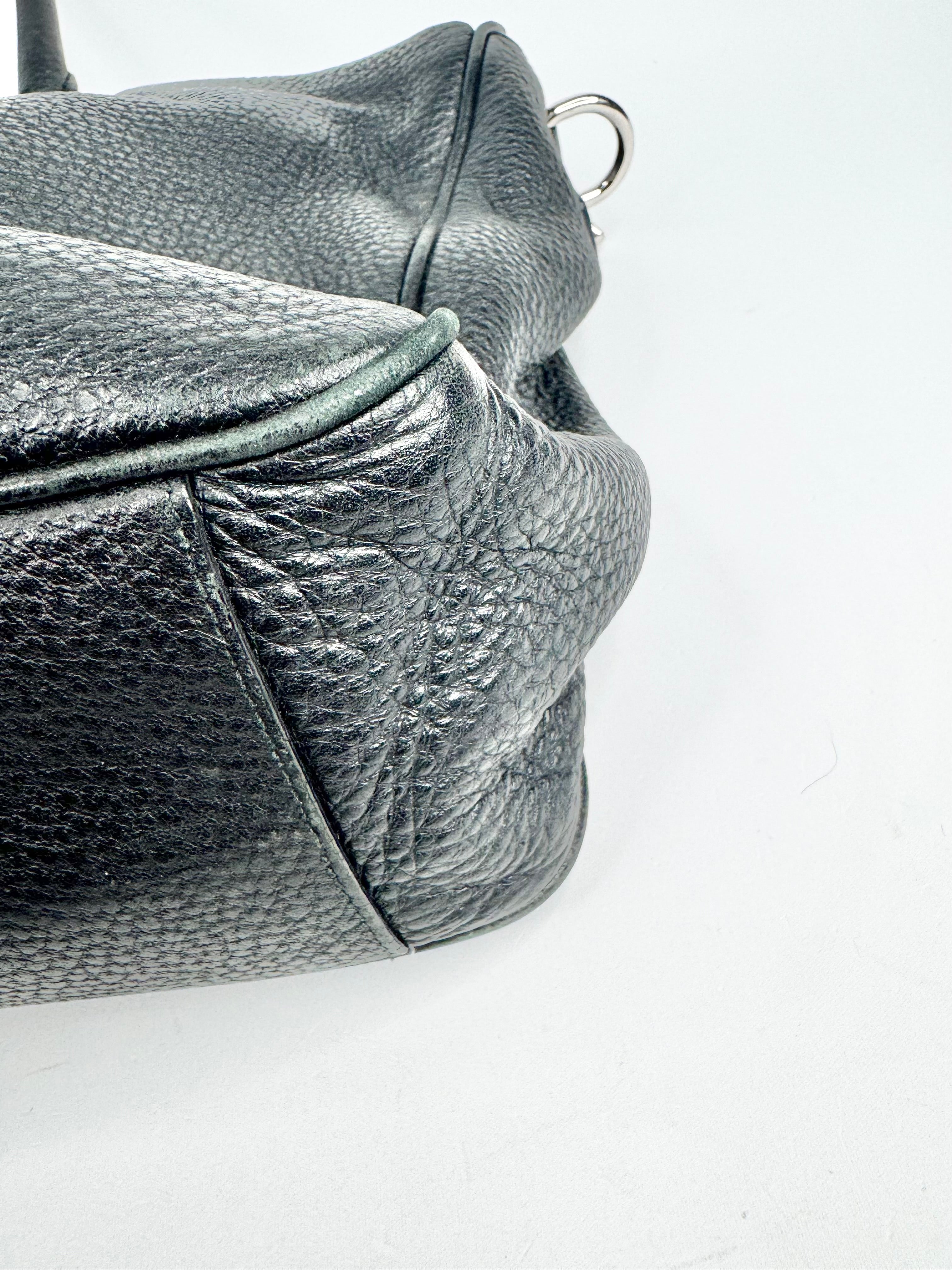 Bally Black Grained Briefcase