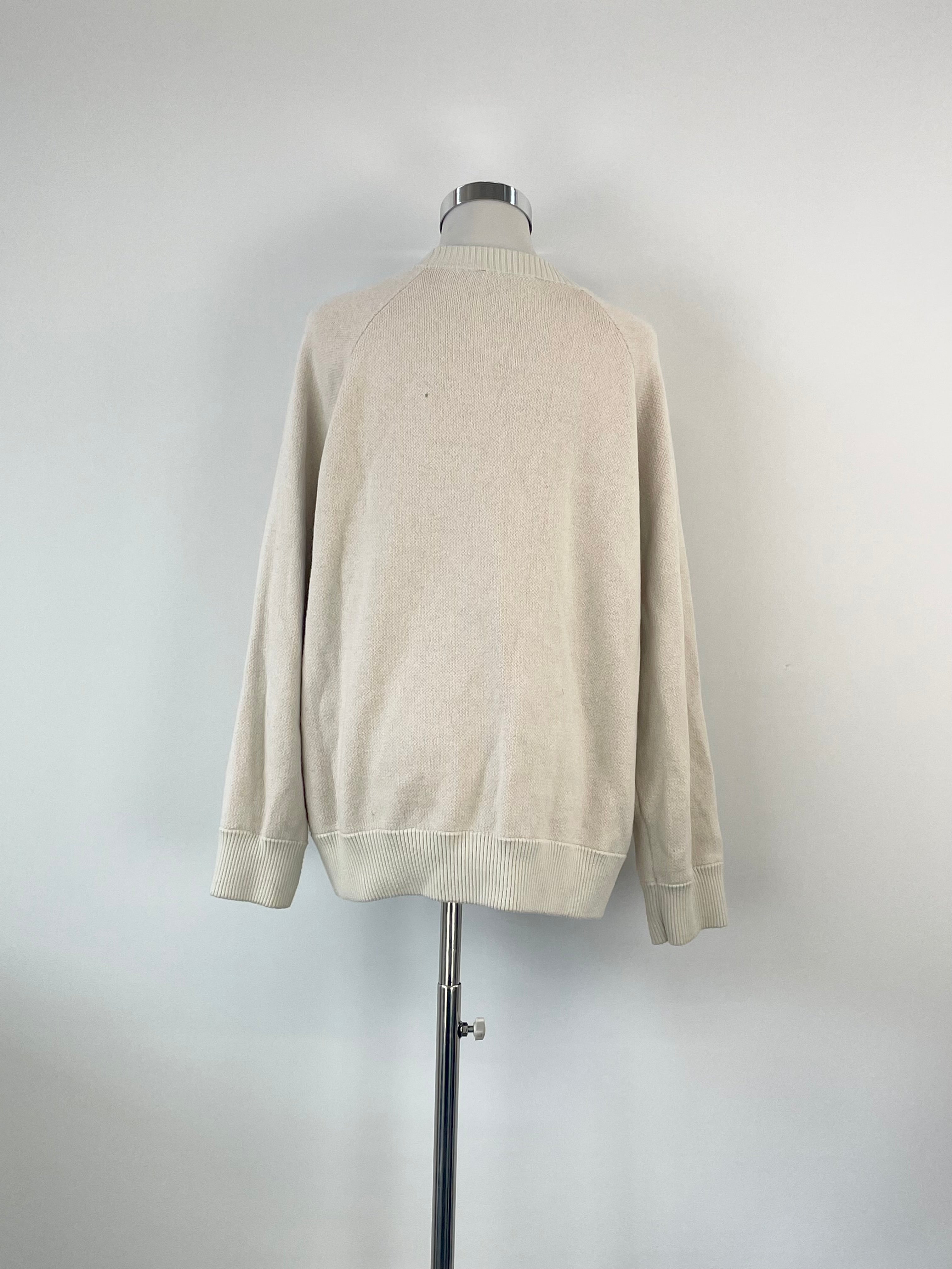 Marimekko White 'Lohdukas' Flower Knit Sweater - AU8