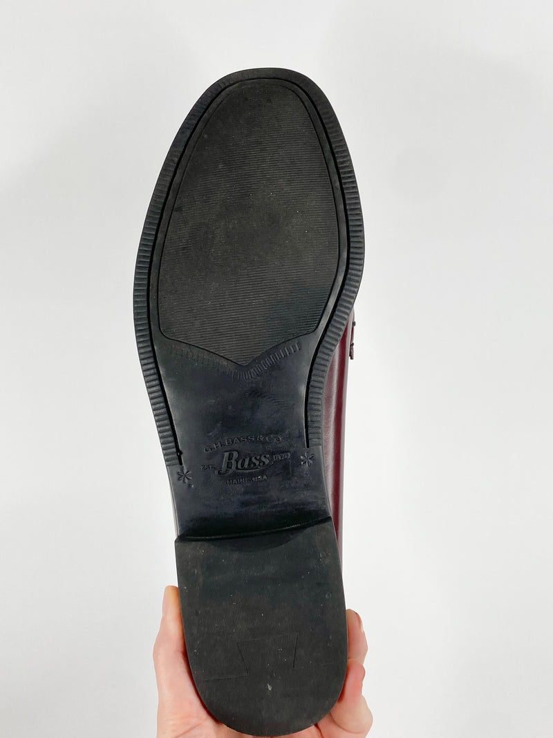 Weejuns Burgundy Penny Loafers - EU46