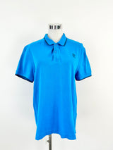 McQ Cerulean Blue Polo Top - XL