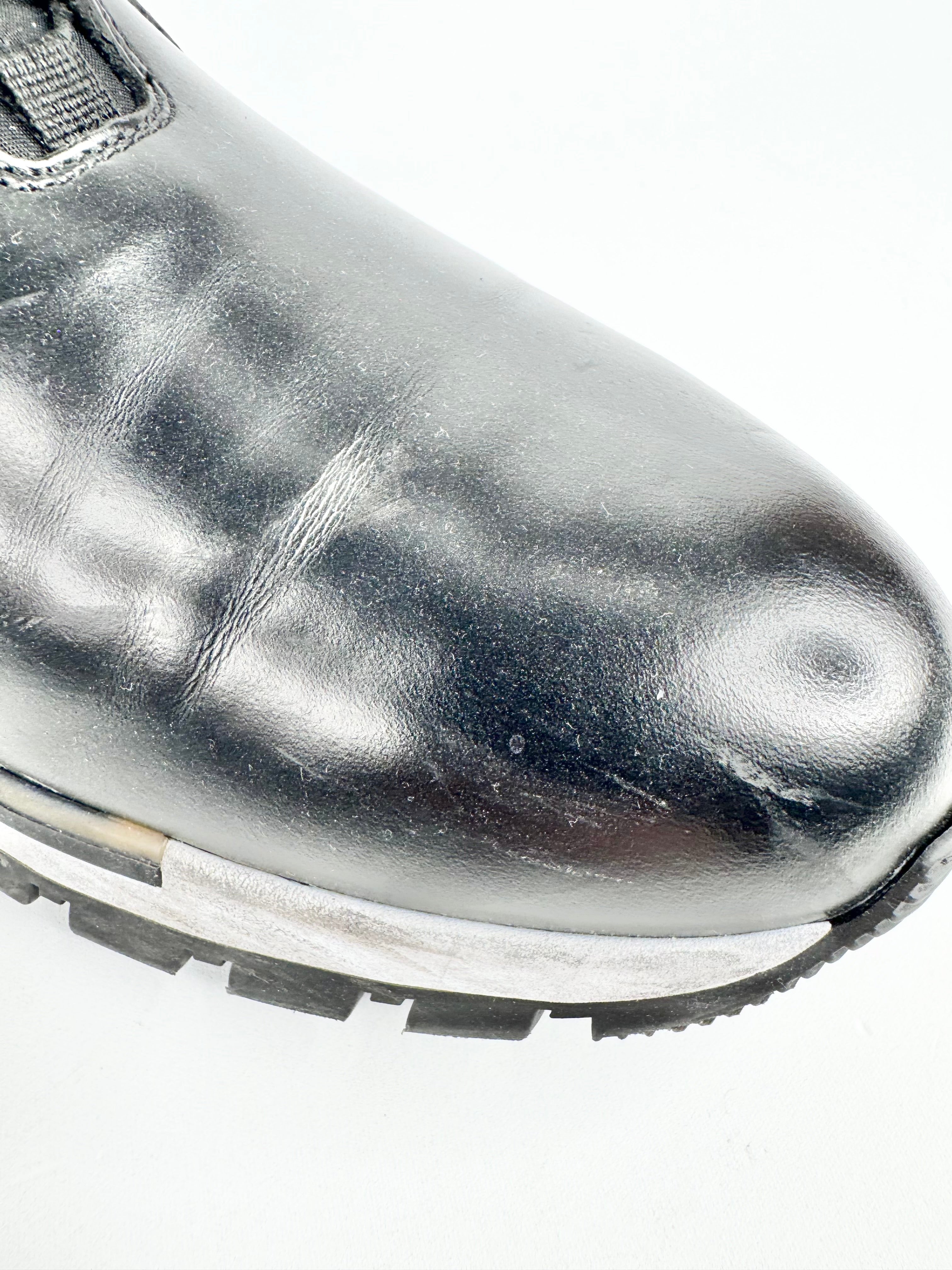 Berluti Black 'Fast Track' Leather Sneakers - EU43.5