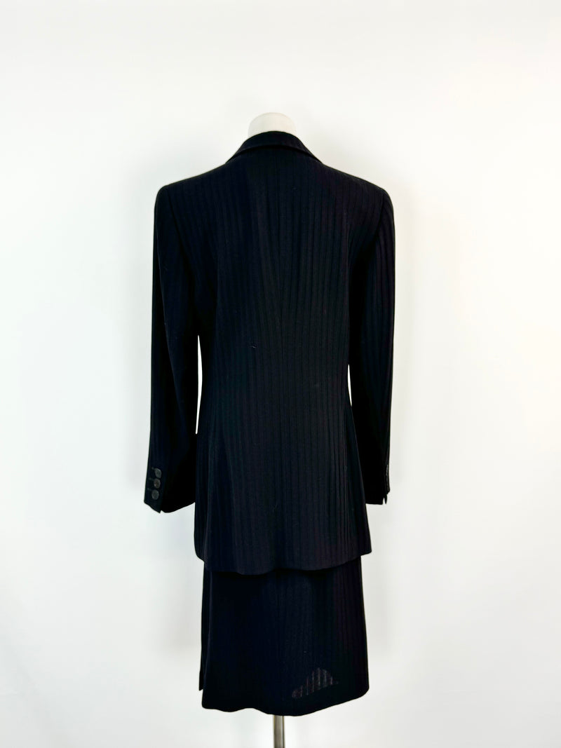 Vintage Louis Feraud Black Textured Blazer - AU10/12