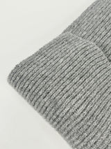 Johnstons of Elgin Charcoal Rib-Knit Wool Scarf