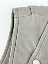 Maje Charcoal 'Etrille' Sleeveless Leather Jacket - AU10